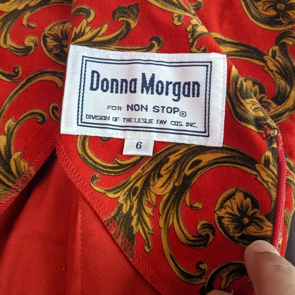 Vintage stunner! Donna Morgan velvet dress - Picture 9 of 14